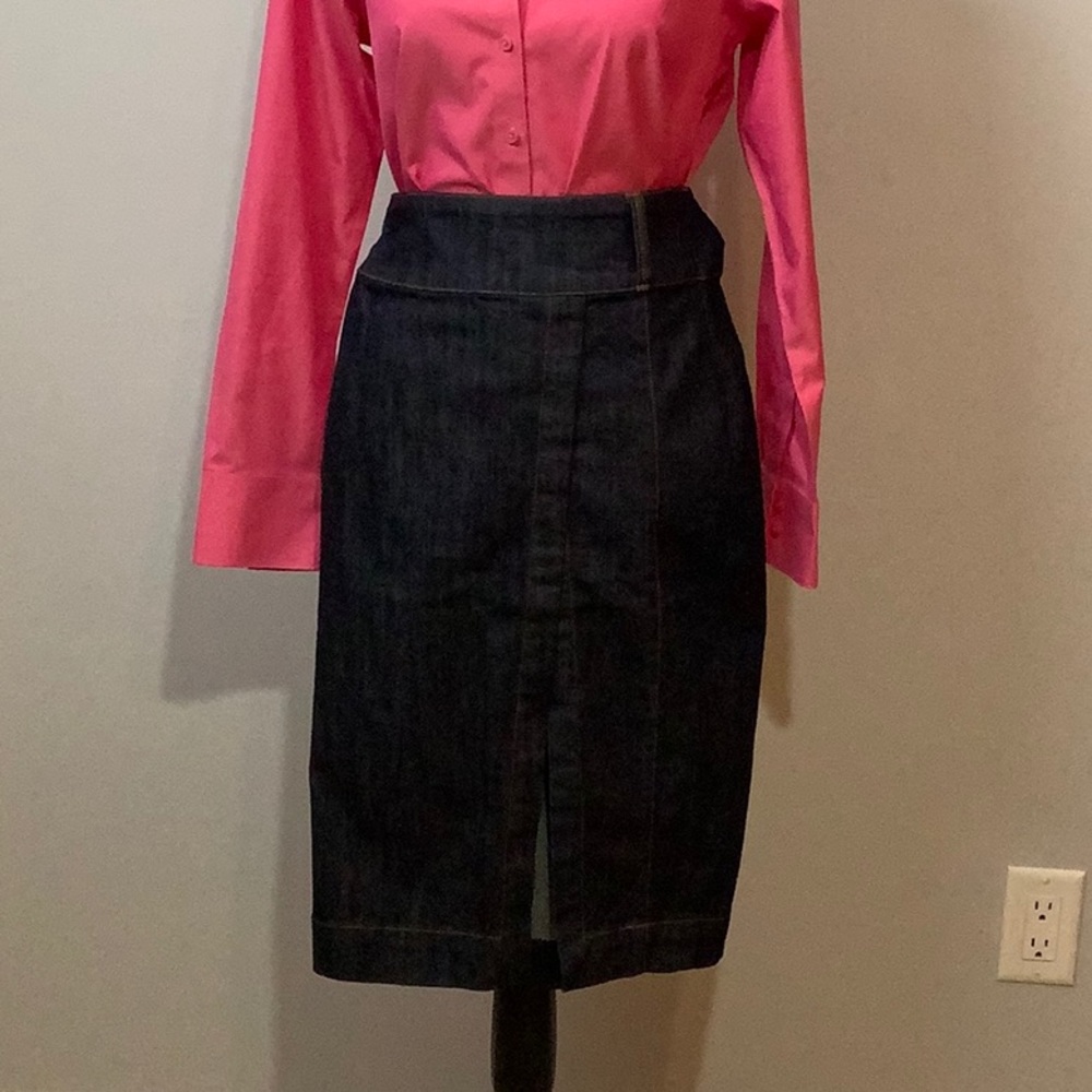 WHBM Denim Jean Pencil Skirt